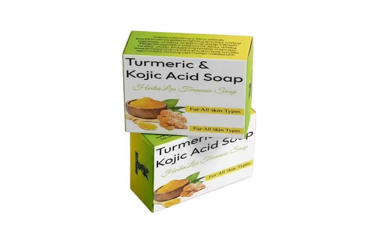 Herbalur Turmeric & Kojic Acid Soap with Exfoliating Scrub