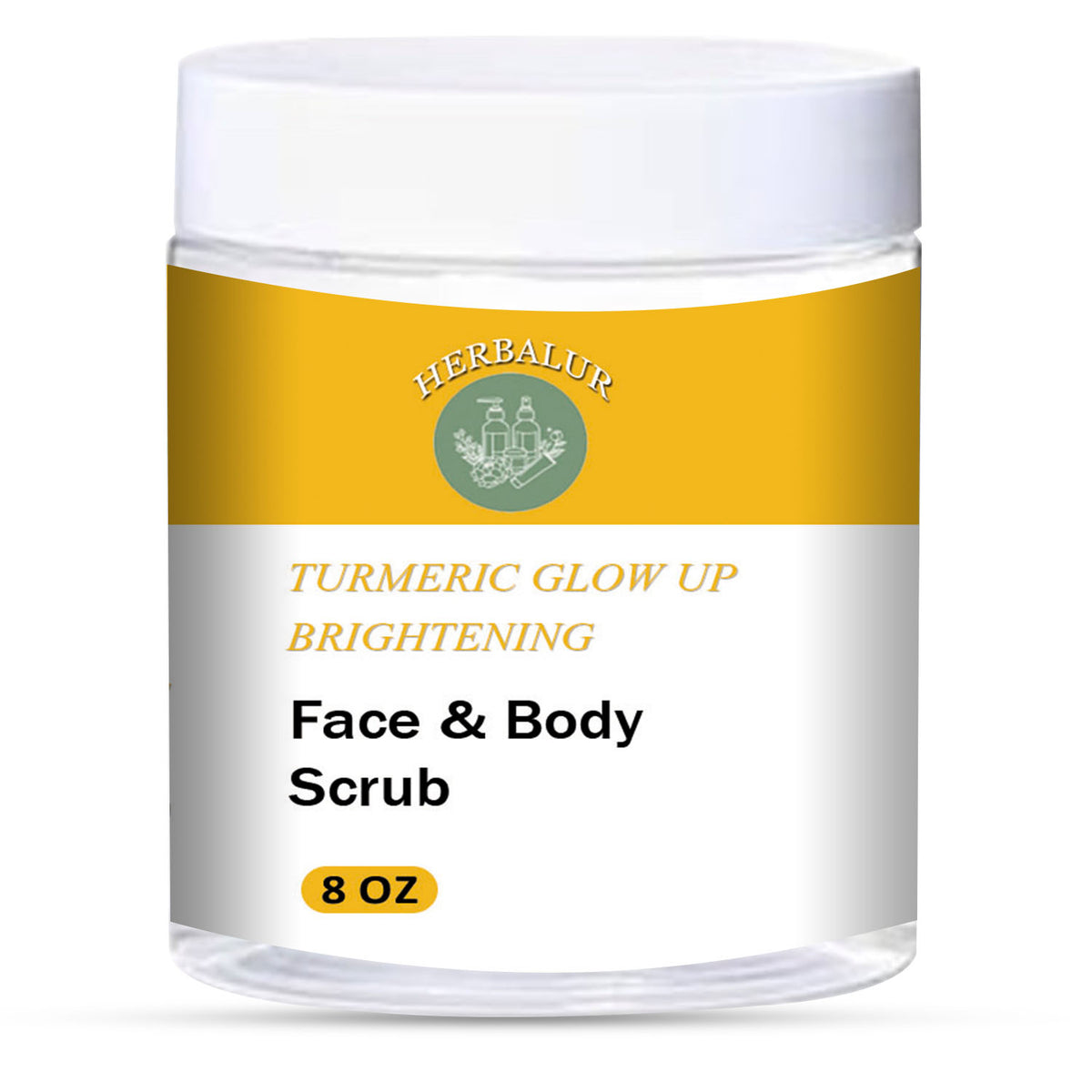 Herbalur Turmeric Glow Up Face & Body Scrub
