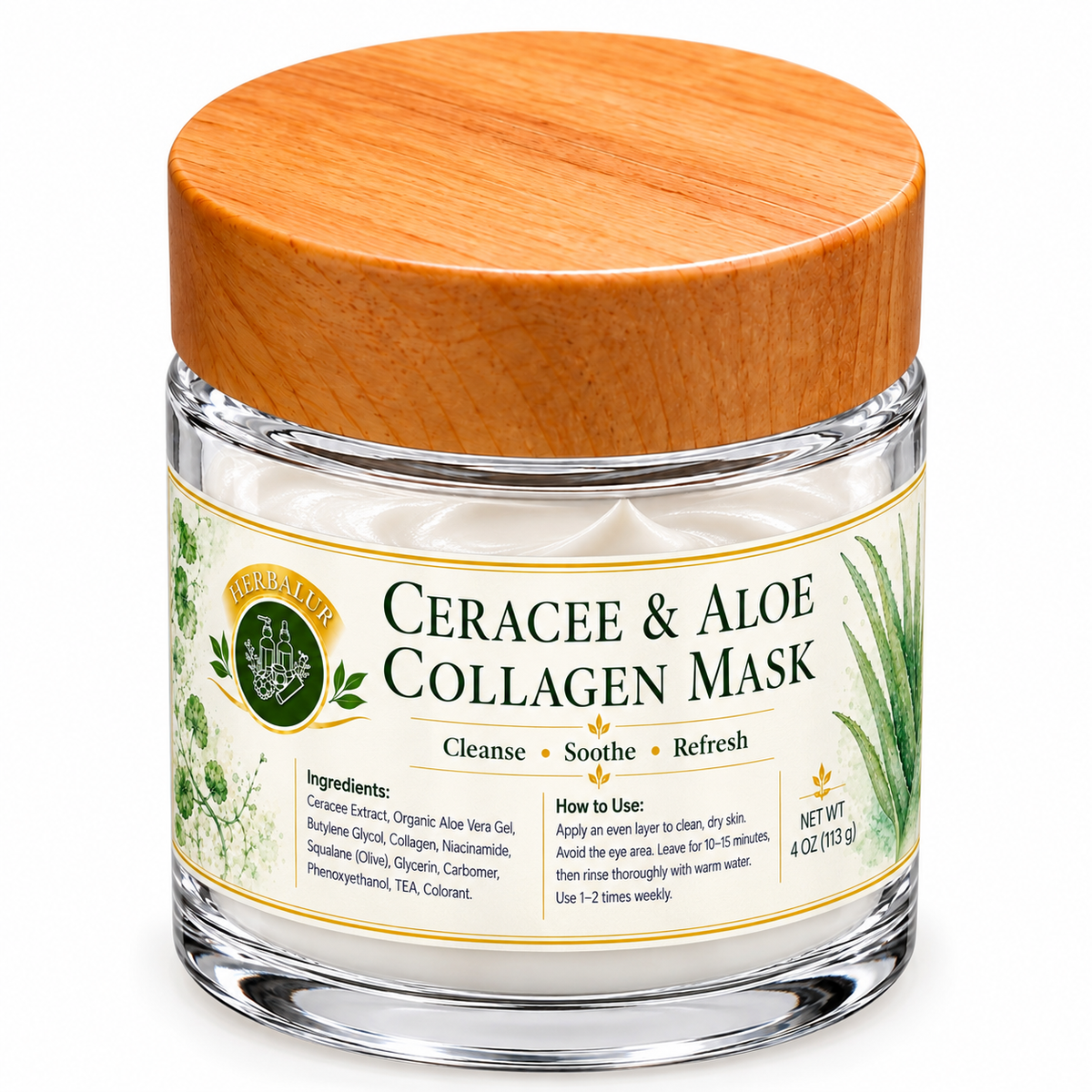 Herbalur Ceracee & Aloe Collagen Mask